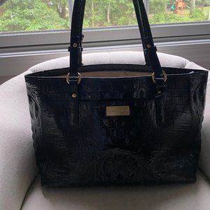 Brahim Black Embossed Anywhere Tote